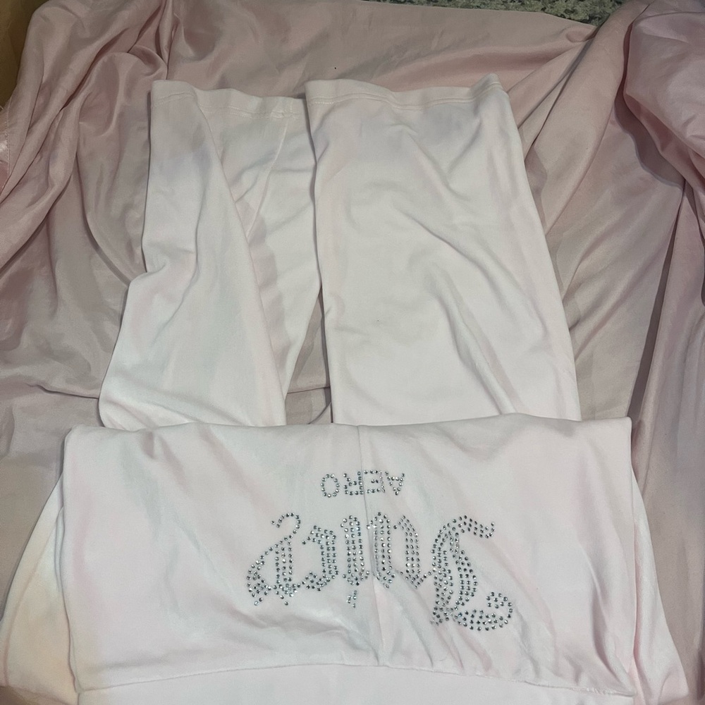 Juicy Couture Pink Velour Pants